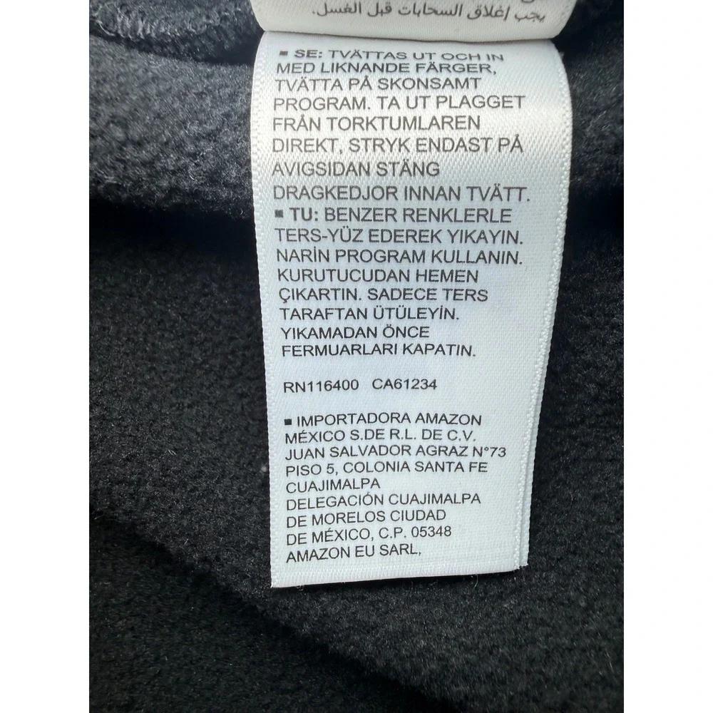 Amazon Essentials Fleece Vest Kids 3T Black Full Zip